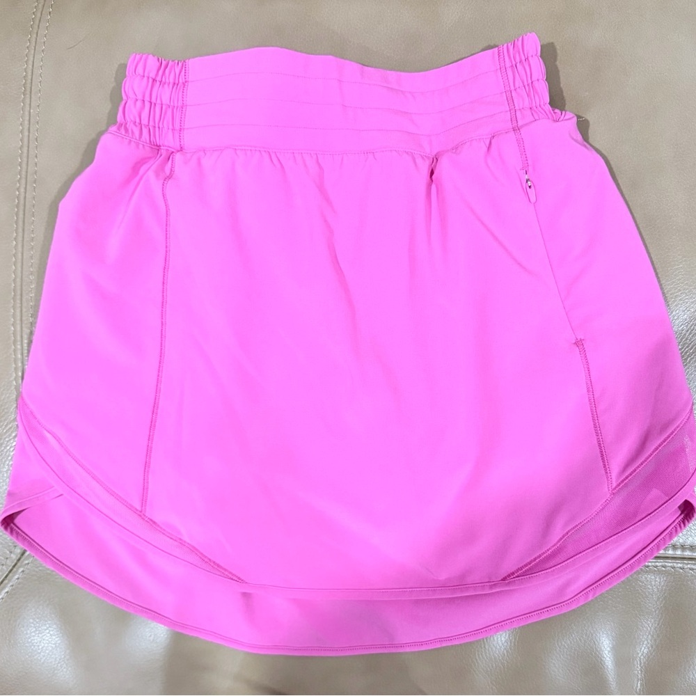 Lululemon Size 2 Hotty Hot High Rise Skirt Skort Pink Pockets Shorts